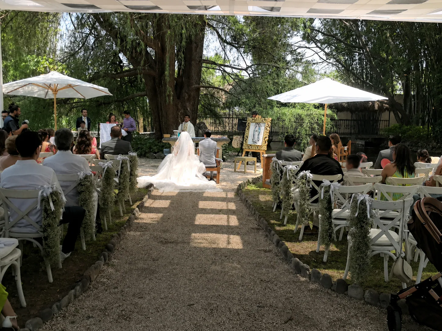 Ceremonia de boda al aire libre en Finca Guadalupe, Tlayecac, Morelos